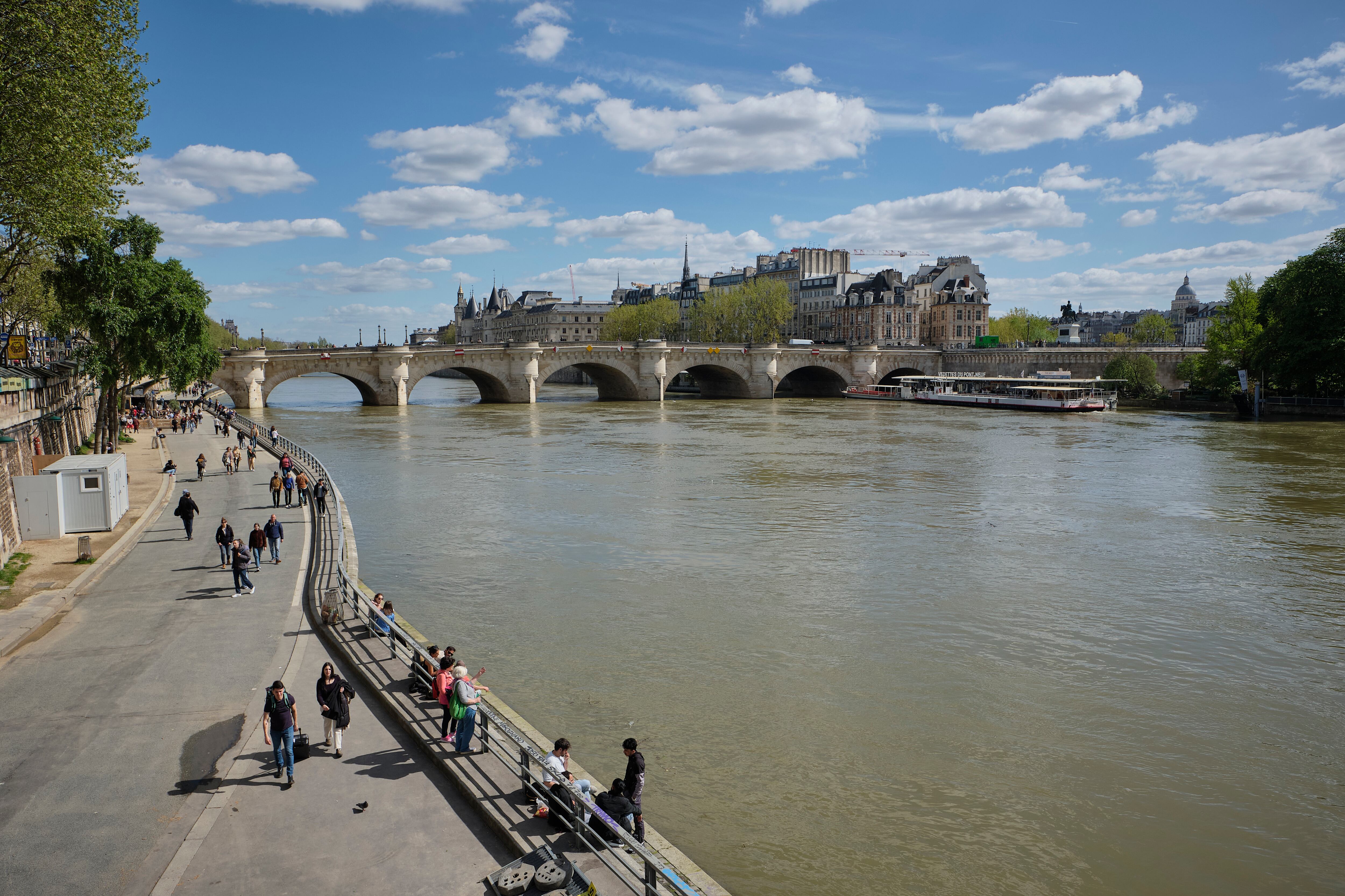 Vistas del Pont Neuf desde el emblemático río Sena.