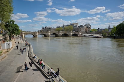 Vistas del Pont Neuf desde el emblemático río Sena.