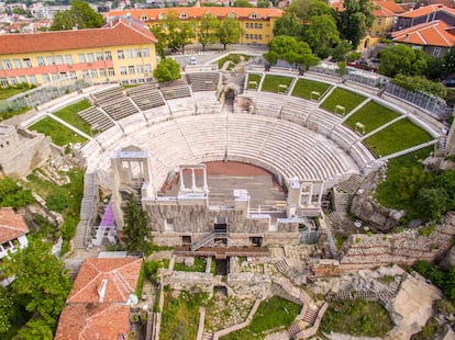 El teatro de Plovdiv.