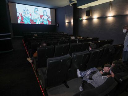 Apertura de los cines Renoir de Madrid durante la fase 2 con la proyección matinal de la película 'Little Joe', el pasado verano.