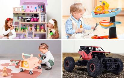 Varios de los juguetes seleccionados y adecuados para distintas edades