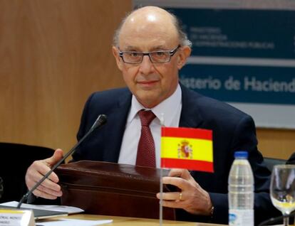 El ministro de Hacienda y Administraciones Públicas en funciones, Cristóbal Montoro.