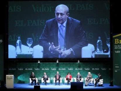 Una de las mesas redondas de la jornada 'Brasil, en la senda del crecimiento', en la que ha participado el ministro de Cultura