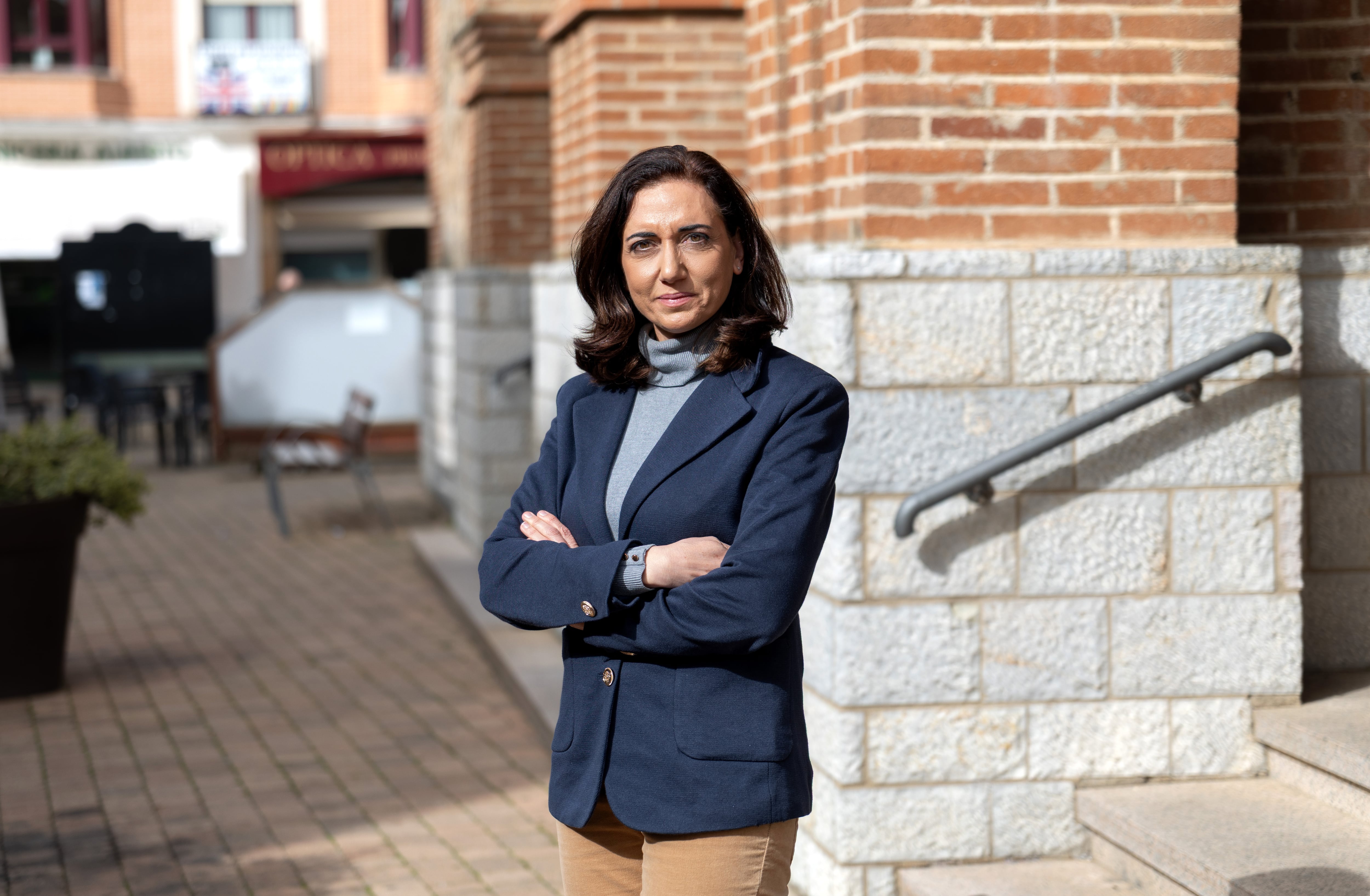Alicia Gallego en Santa María del Páramo (León).