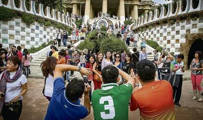 El Parc Güell, una de les visites gairebé obligades dels turistes.