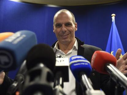 El ministro de Finanzas griego, Yanis Varoufakis, este viernes.