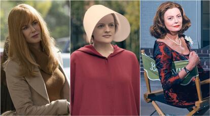 Atrizes de 'Big Little Lies', 'The Handmaid's Tale' e 'Feud'