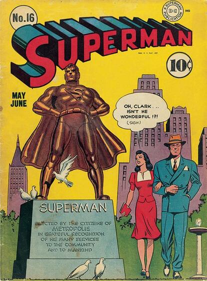 La portada del número 16 de la serie de cómics de Superman.