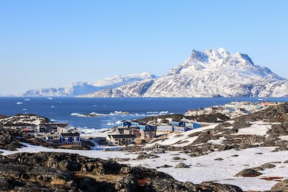 Vista de la ciudad de Nuuk, capital de Groenlandia.