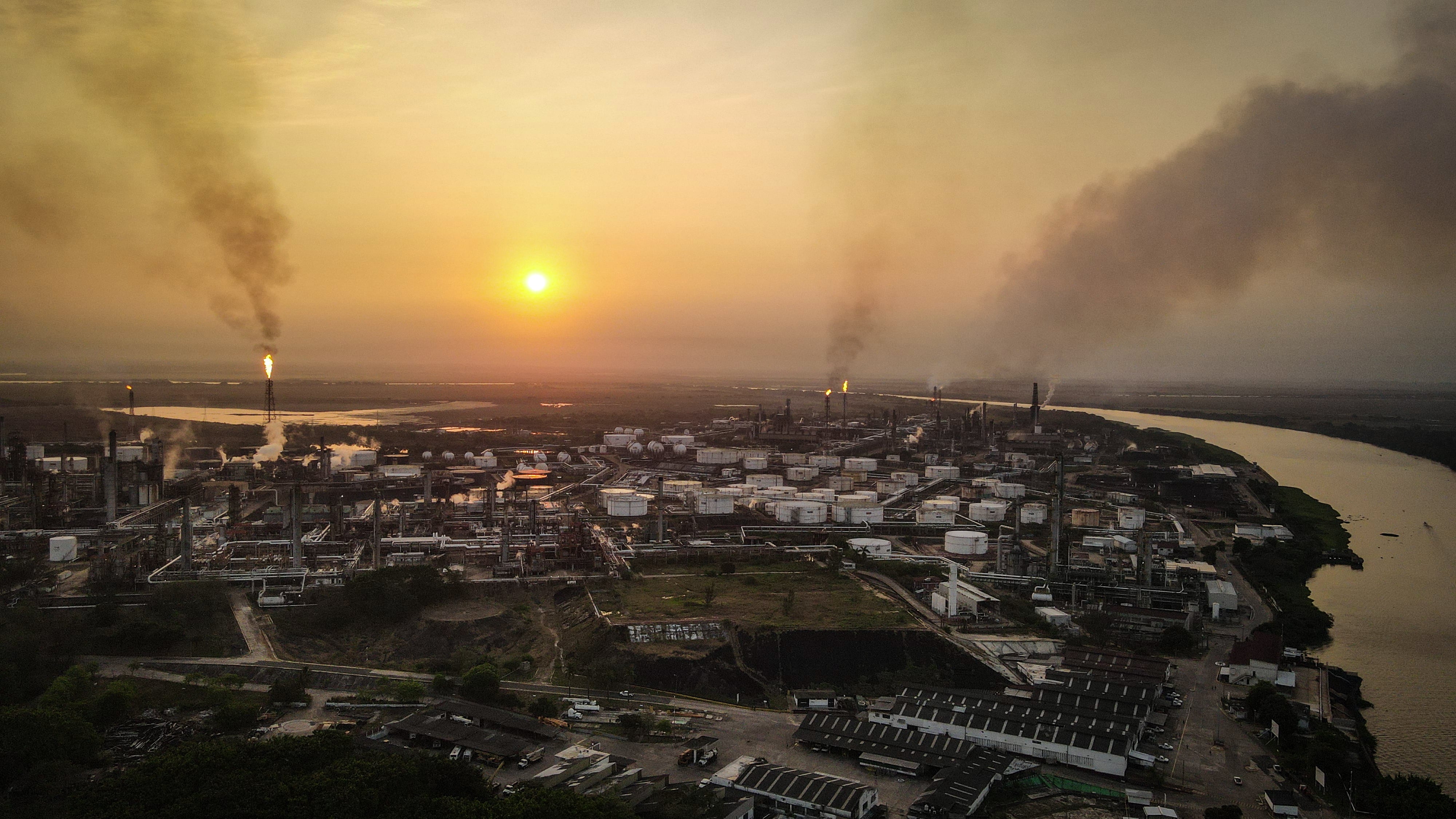 La Refinería Lázaro Cárdenas del Río, en Minatitlán, Veracruz, el 14 de marzo.