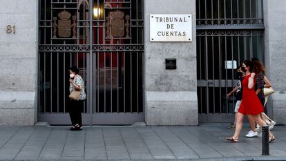 Fachada del Tribunal de Cuentas, en Madrid.