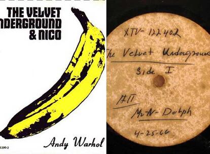 El mítico disco de la Velvet con la portada diseñada por Warhol.