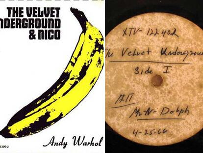 El mítico disco de la Velvet con la portada diseñada por Warhol.