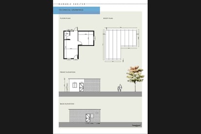 <p>Este proyecto forma parte de un programa de refugio para asegurar la reintegración de repatriados iraquíes en sus comunidades de origen. Tuvo como uno de los principales objetivos el mantenimiento de las condiciones de vida mínimas para los retornados y desplazados internos. La nueva construcción fue posible gracias a la participación del Gobierno nacional y las autoridades locales, y tuvo un coste máximo definido de unos ocho mil euros por familia . Cada vivienda está construida por una familia y consta de dos habitaciones, una cocina y un aseo. </p> <p>En este caso, el tiempo de construcción es mayor: unas tres semanas con un equipo de cinco personas. Los materiales usados son ladrillos, cemento y chapa para el tejado. Cada vivienda tiene una superficie de 40 metros cuadrados divididos en dos dormitorios, un baño y una cocina. Tienen una durabilidad de unos diez años. </p>