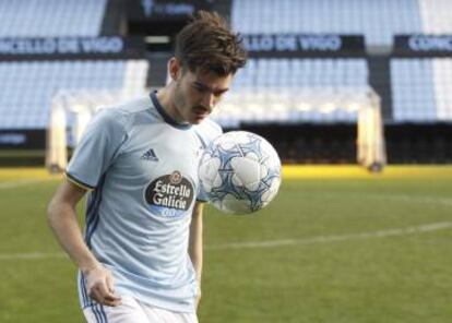 Jozabed durante su presentación como jugador del Celta.