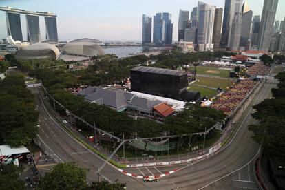 Vista general del circuito de Singapur.