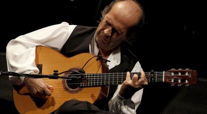 Paco de Lucía, en una actuación en 2010.