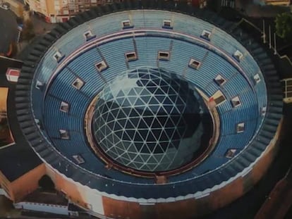 Recreación de la cúpula que cubrirá el ruedo de la plaza de Bilbao.