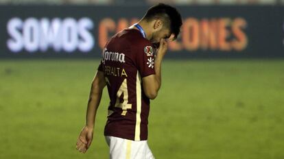 Oribe Peralta durante la final de vuelta contra Tigres