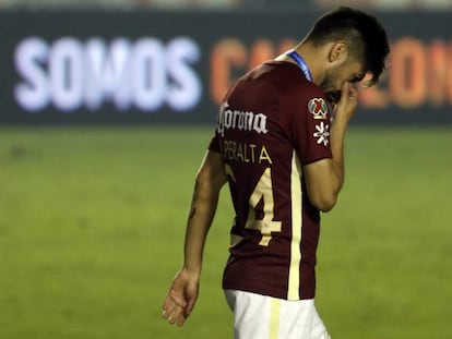 Oribe Peralta durante la final de vuelta contra Tigres