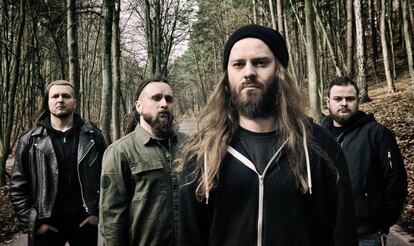 Los cuatro integrantes de Decapitated.