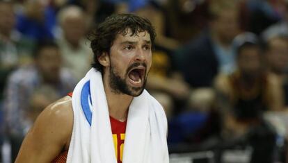 Llull en el partido frente a Turquía.