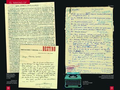 Doble pàgina del llibre editat per l'Ajuntament de Barcelona "Candel i Barcelona, la ciutat del altres catalans. 1958-1964.