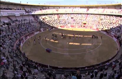 Paseíllo en la plaza de Jaén, el 17 de octubre de 2020, en plena pandemia.