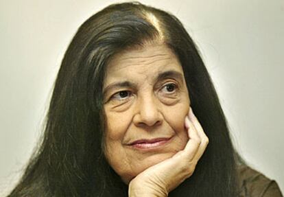 Susan Sontag, ayer en Francfort.