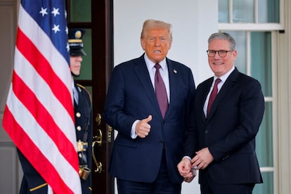 Keir Starmer y Donald Trump