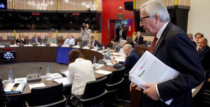 El presidente de la Comisión Europea, Jean-Claude Juncker, en Estrasburgo, este martes. 