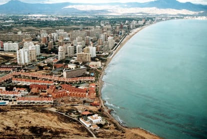 Una imagen de la playa de San Juan en Alicante. 