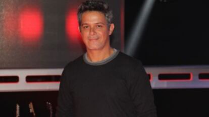 El cantante Alejandro Sanz se estrena en 'La voz' de España.