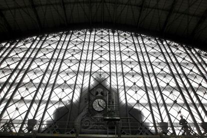 La vidriera de la estación de Atocha.