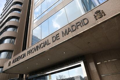 Fachada de la Audiencia Provincial de Madrid, donde se celebró el juicio contra este docente.