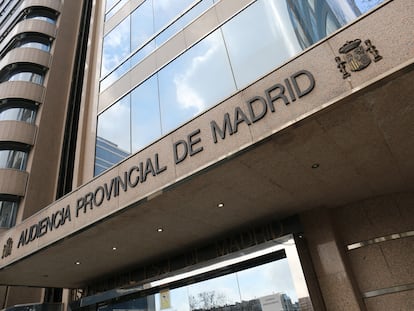 Fachada de la Audiencia Provincial de Madrid, donde se celebró el juicio contra este docente.