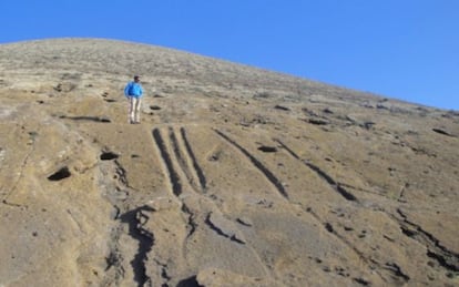 El monte Guatisea, donde se encuentra el yacimiento.