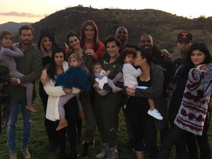 La familia Kardashian en Acción de Gracias.