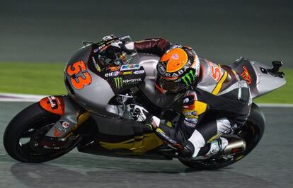 Rabat rueda en el circuito de Losail.