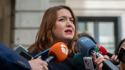La secretaria de Estado de Igualdad, Ángela Rodríguez, 'Pam', el 9 de marzo en Madrid.