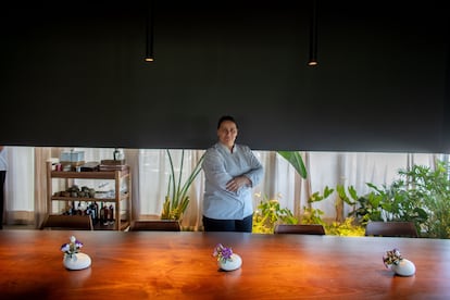 Marlene Vieira , en el restaurante donde consiguió una estrella Michelin en Lisboa.