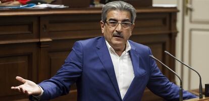 El presidente del Nueva Canarias, Román Rodríguez.