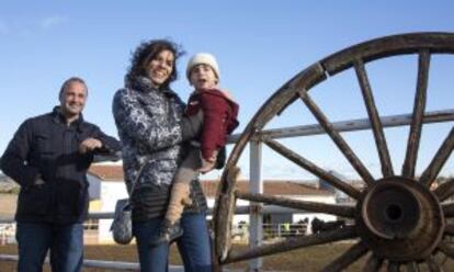 David Castellano y Patricia Gálvez con su hijo Alejandro