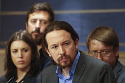 Comparecencia de Pablo Iglesias en el Congreso.