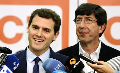 Rivera y Marín, en el cierre de campaña de Ciudadanos.