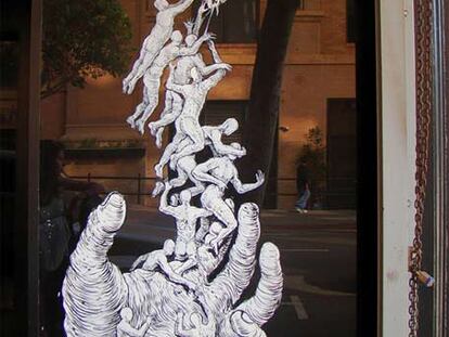 Serigrafía sobre madera de San.