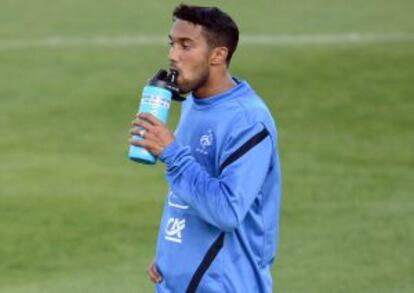 Clichy, durante un entrenamiento con Francia.