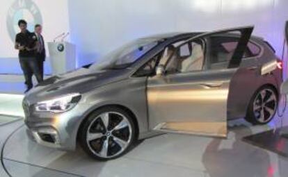 Modelo Concept Active Tourer, de BMW, que hoy ha sido presentado en un acto celebrado en Madrid.