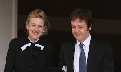 Paul McCartney and Fiona Shackleton