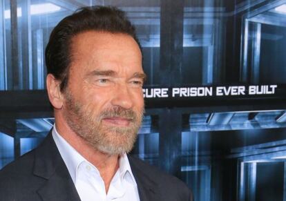 Arnold Schwarzenegge en la presentación de 'Escape Plan'.